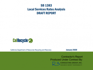 CalRecycle - SB 1393 Local Services Rates Analysis Report